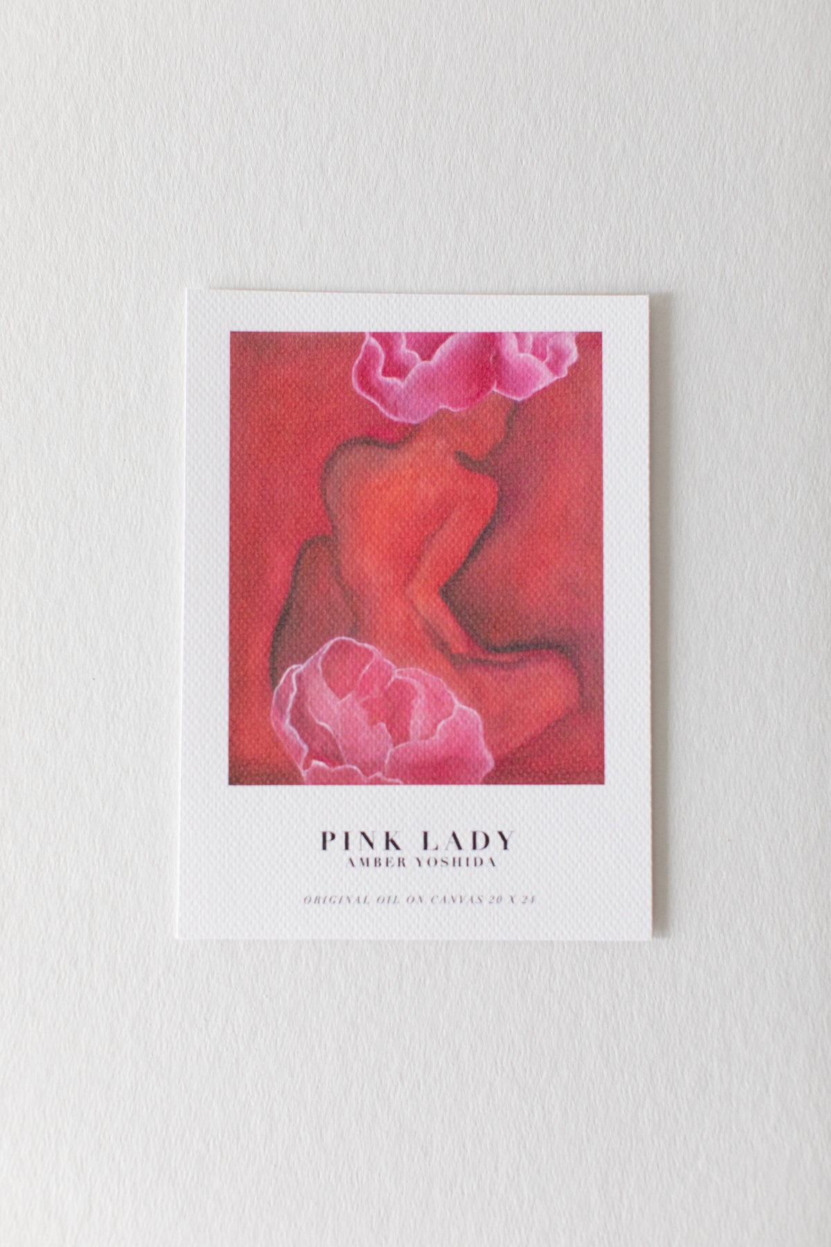 PINK LADY - 5x7 Fine Art Print | Pink Ladies on Canvas Series | Artist: Amber Yoshida