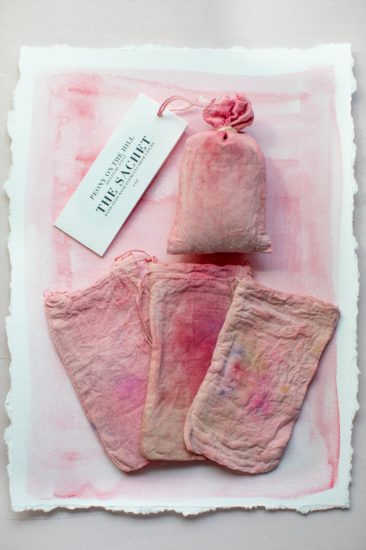 The Sachet - Signature Scent - 4 oz | Hand-Dyed | Peony on the Hill Signature Scent