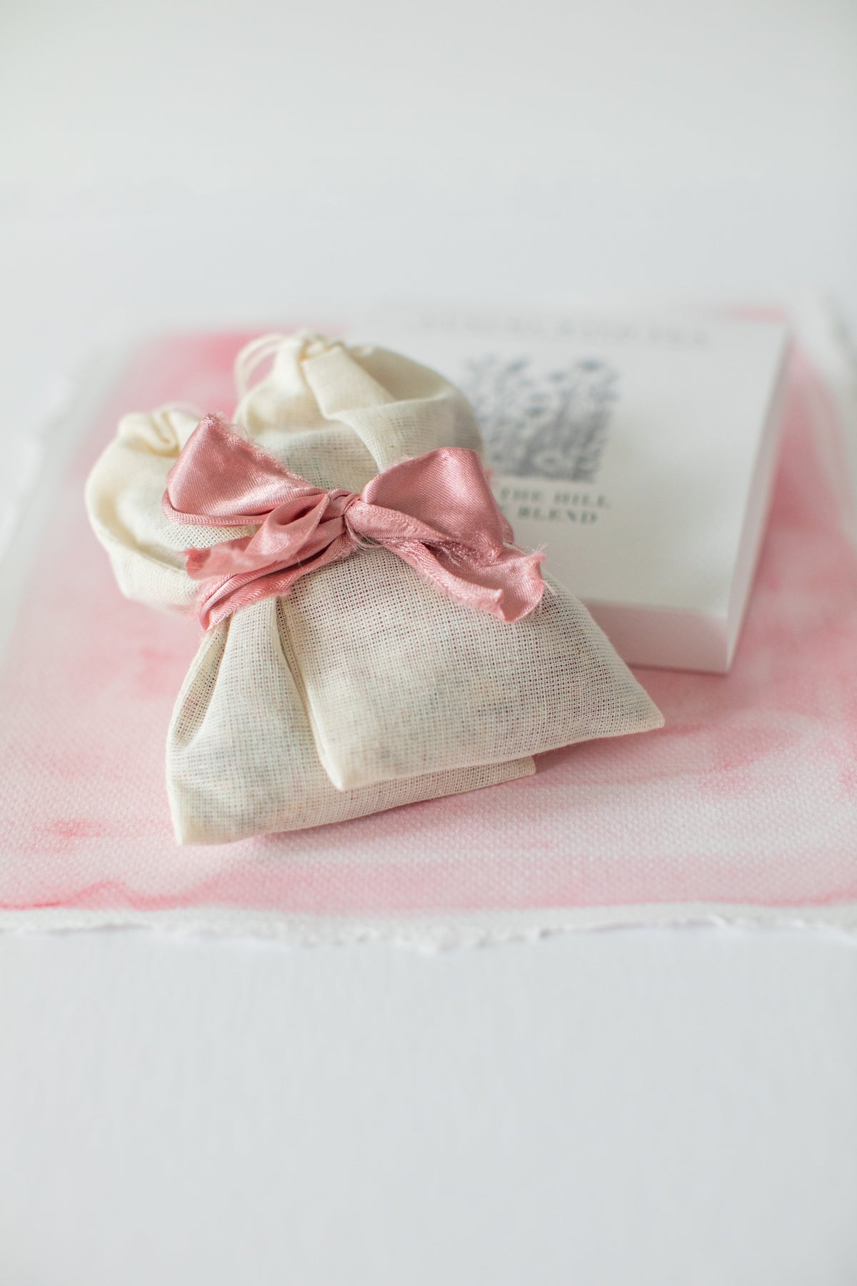 Luxury Bath Tea | Set of 2 Herbal Bath Sachets - Peony on the Hill Signature Blend